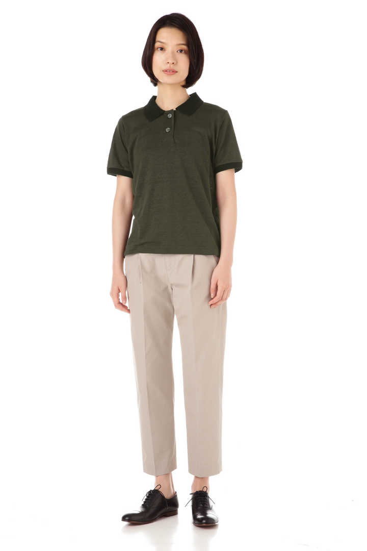 LINEN JERSEY POLO