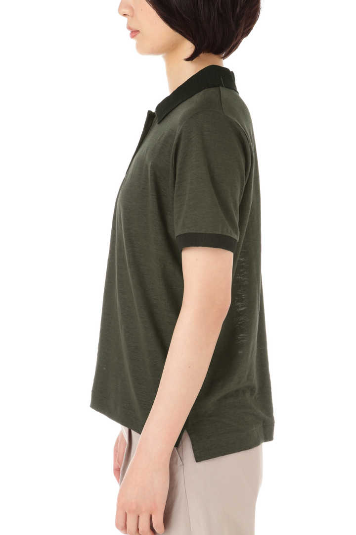LINEN JERSEY POLO