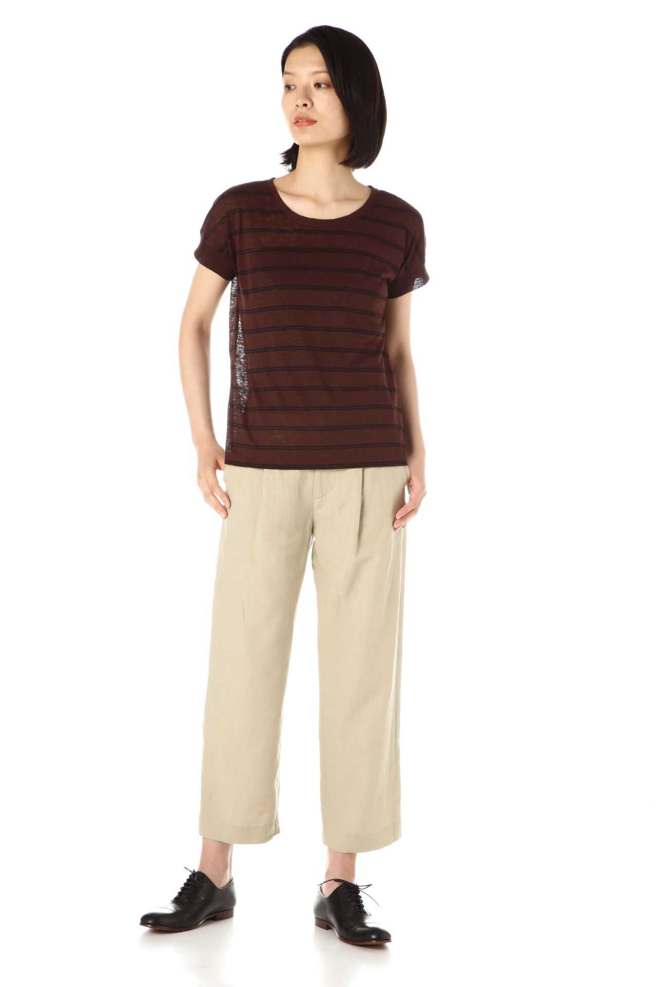 STRIPE LINEN JERSEY