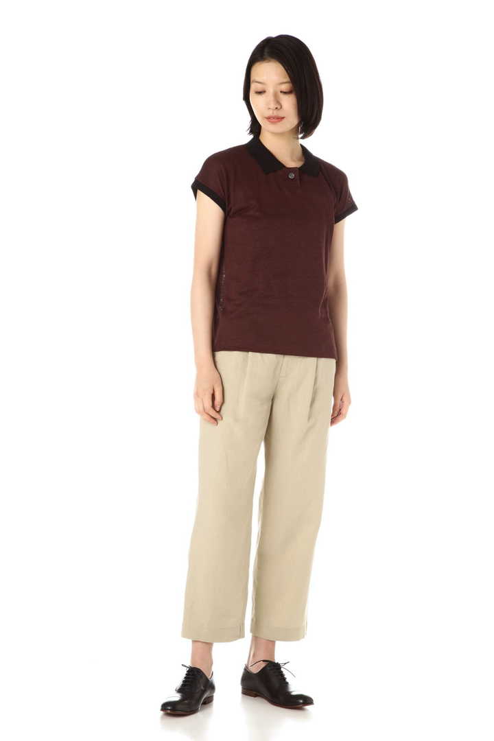 LINEN JERSEY POLO