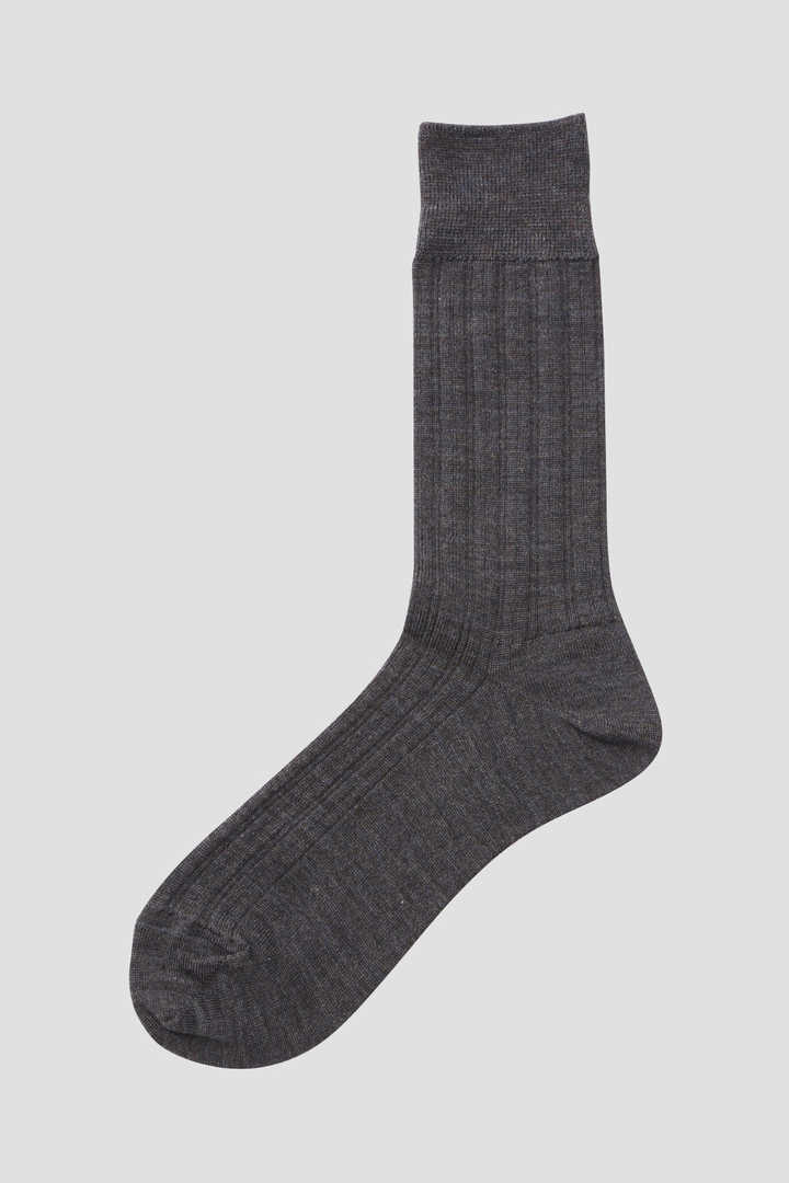 RIB WOOL SHORT SOCK