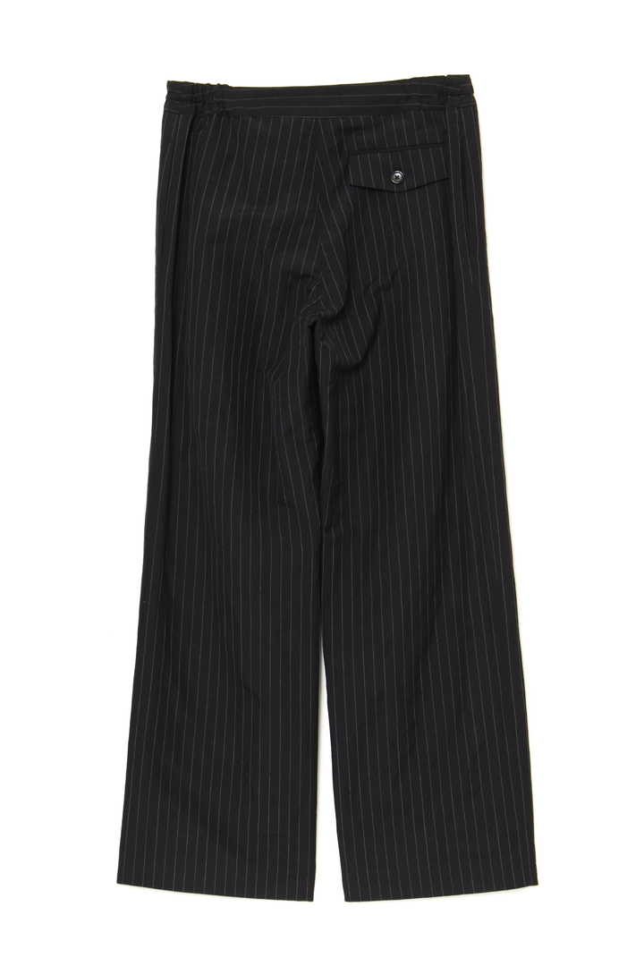 WOOL LINEN PINSTRIPE