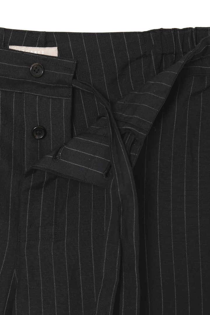 WOOL LINEN PINSTRIPE