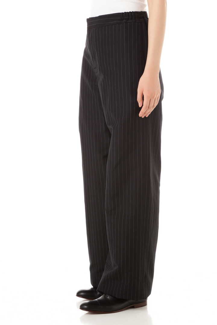 WOOL LINEN PINSTRIPE
