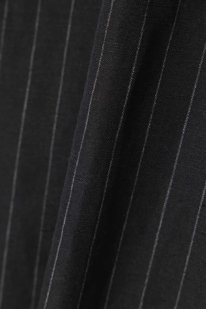 WOOL LINEN PINSTRIPE
