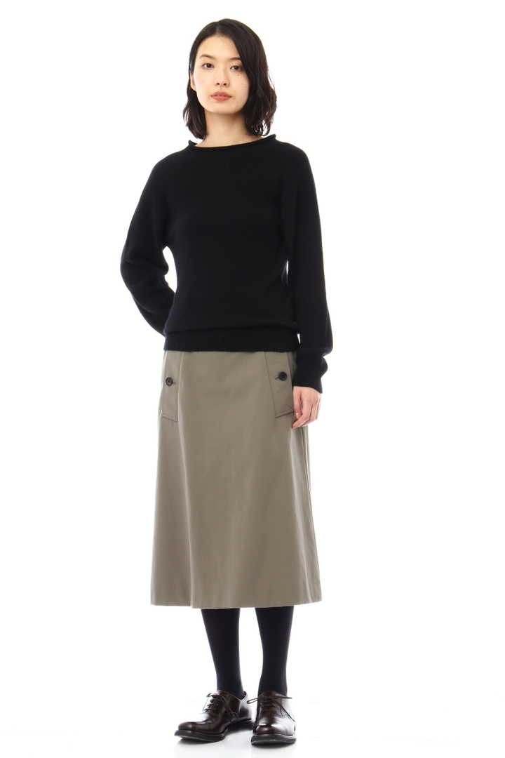 LONG SLEEVE CAST OFF ROLL NECK