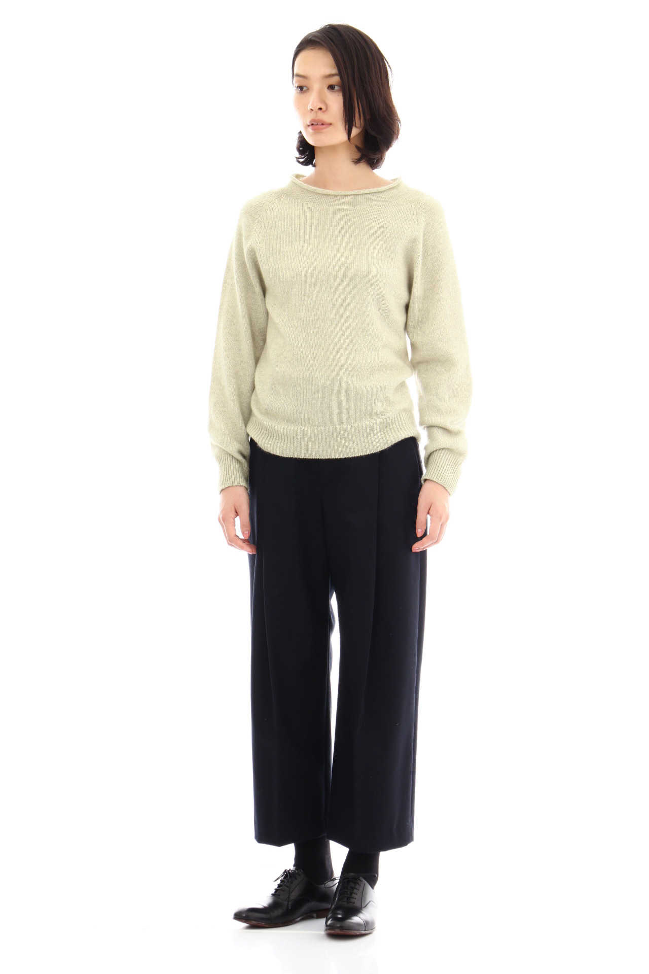 LONG SLEEVE CAST OFF ROLL NECK