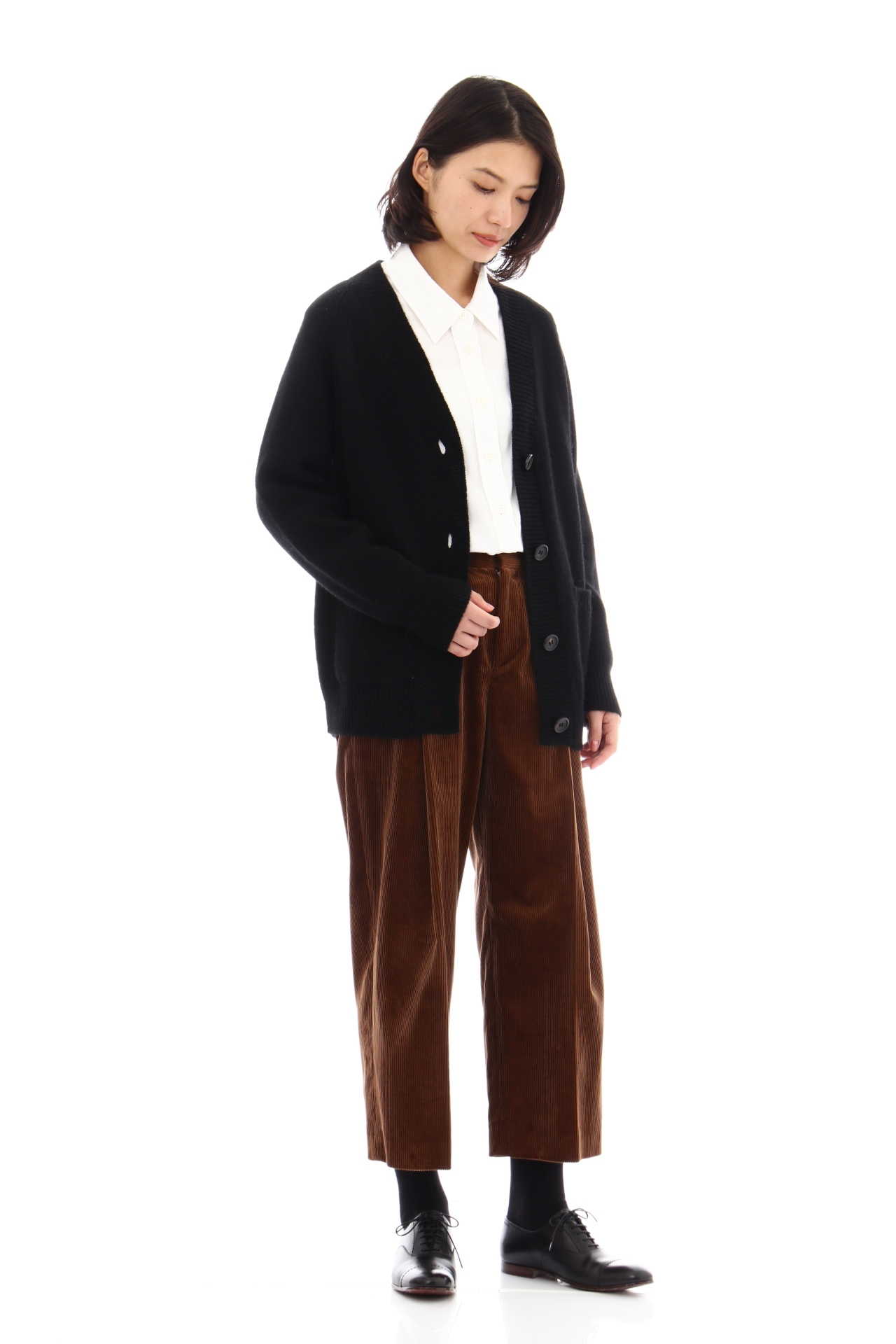 RIB COLLAR CARDIGAN8
