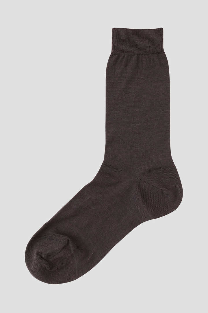 FINE MERINO PLAIN SOCK1