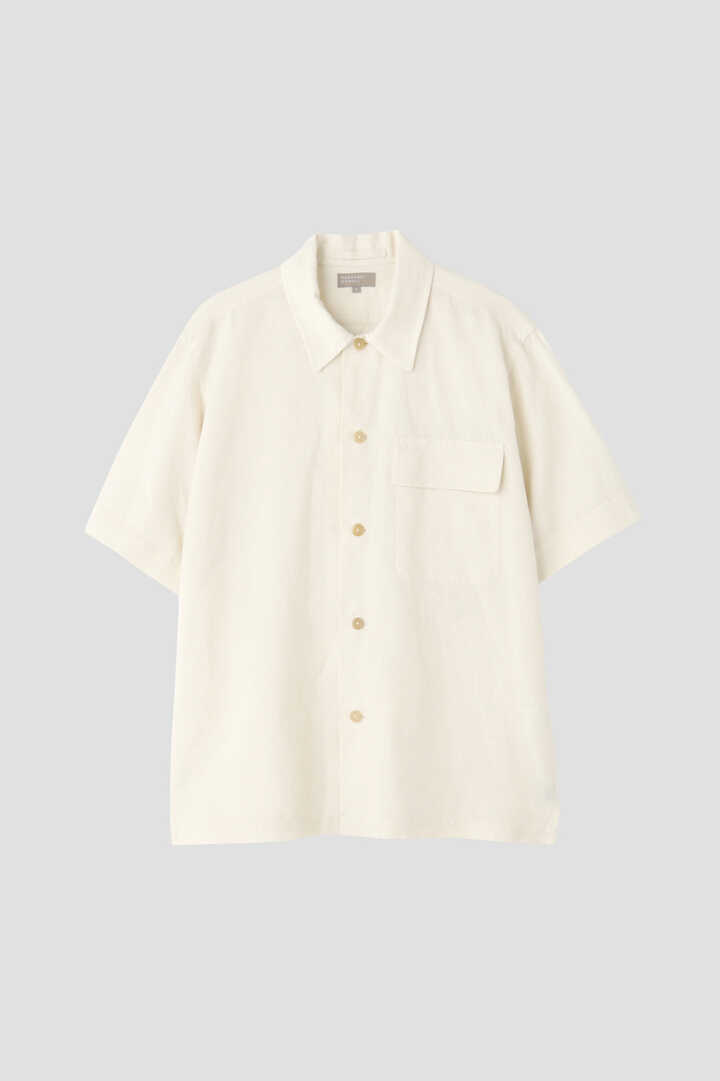 PLAIN WEAVE COTTON LINEN SHIRT1