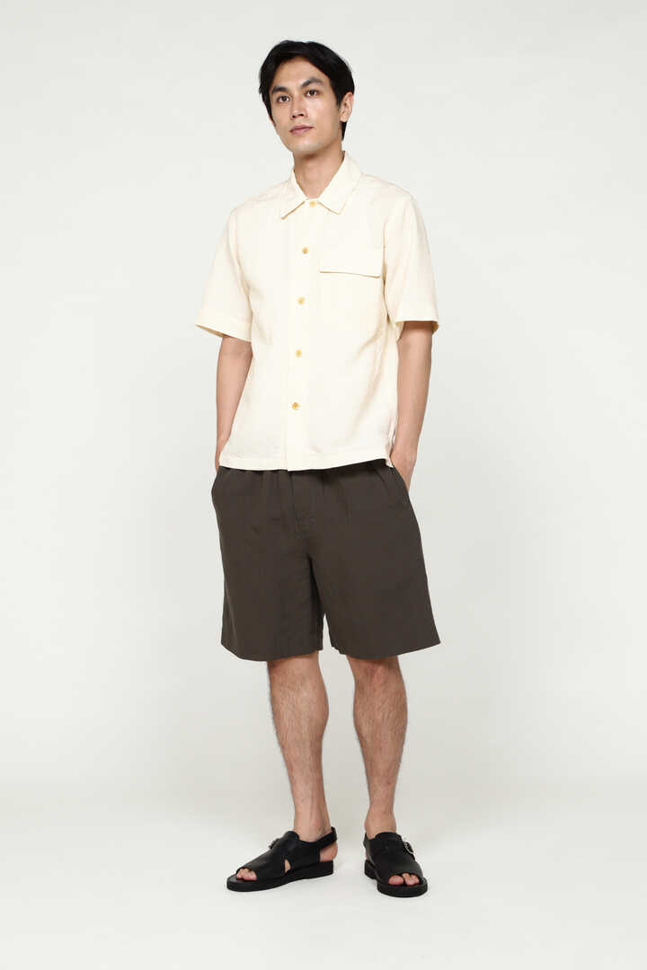 PLAIN WEAVE COTTON LINEN SHIRT5