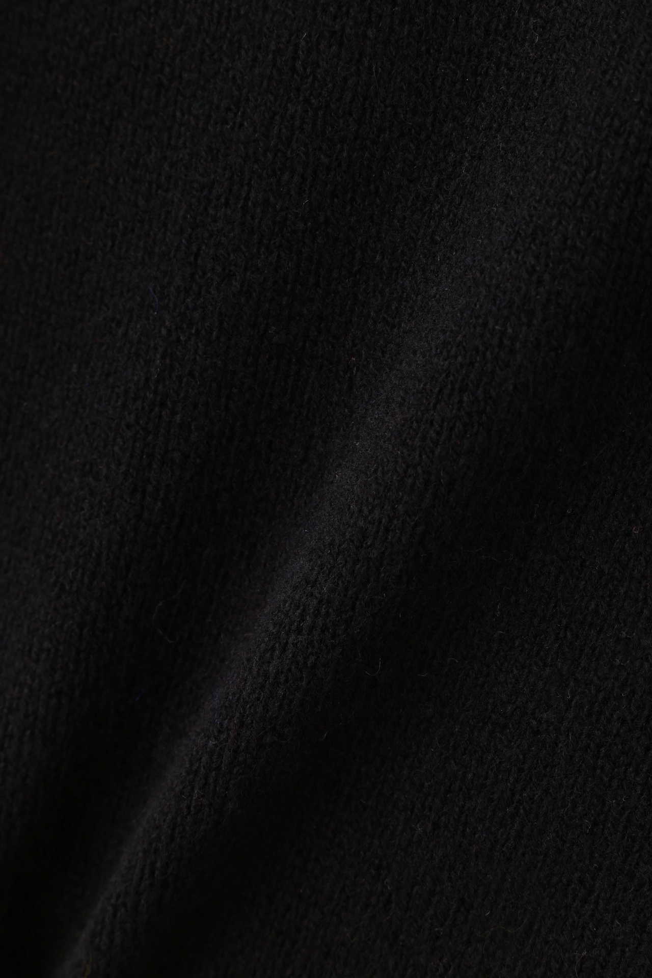 MERINO CASHMERE TWIST SADDLE CREW