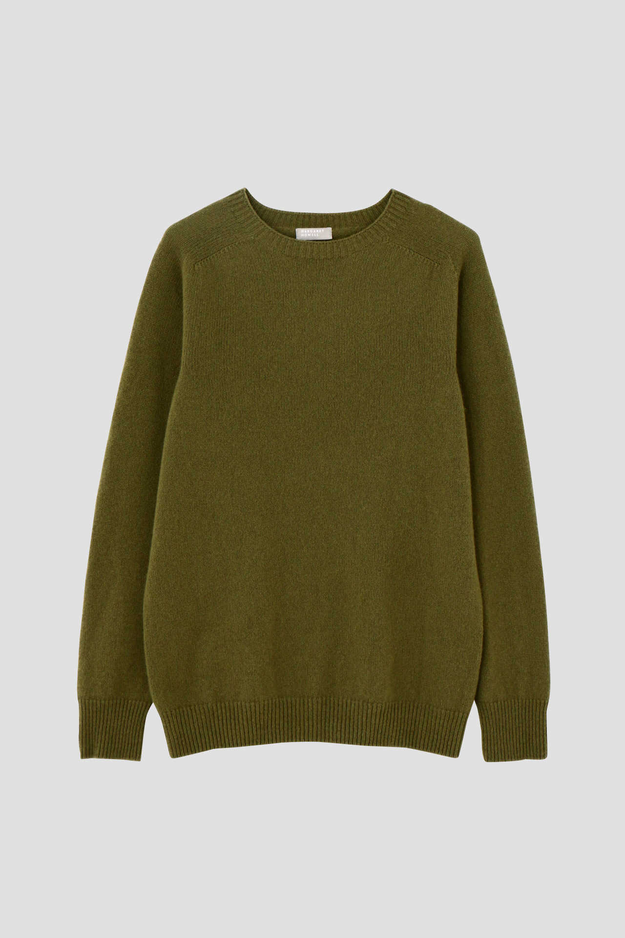 MERINO CASHMERE TWIST SADDLE CREW