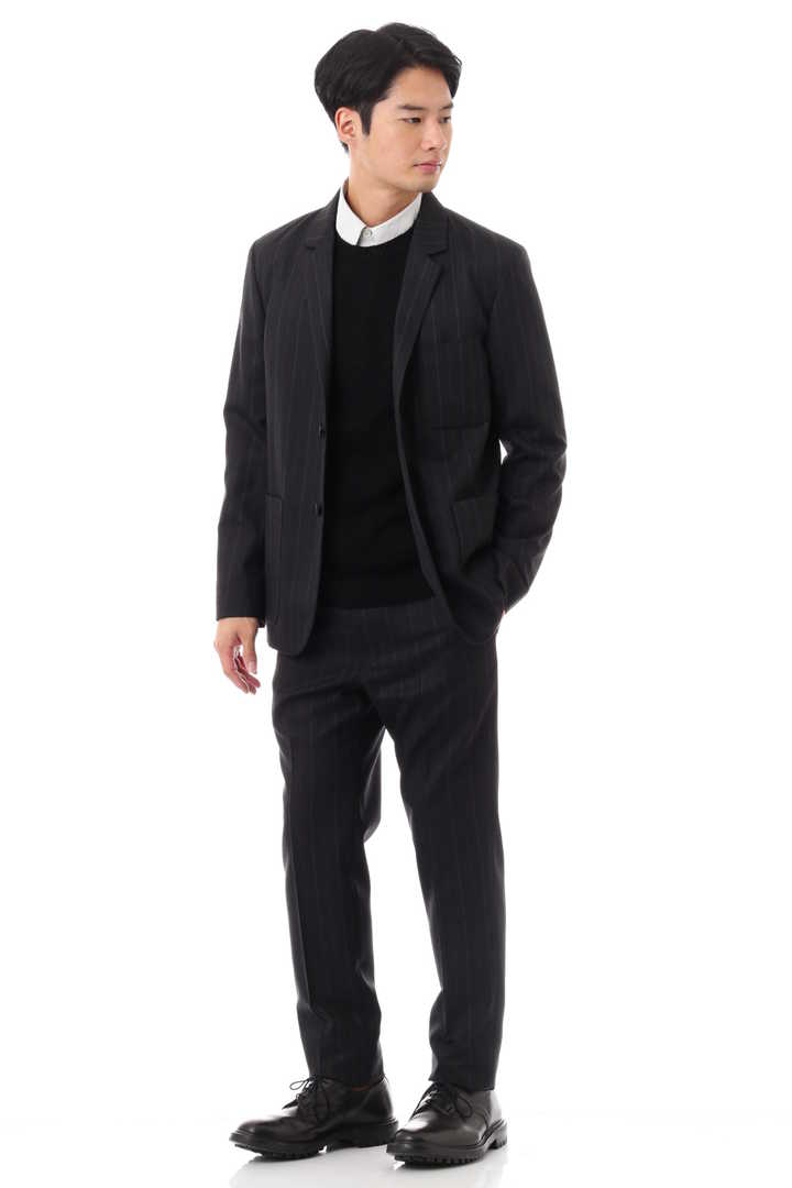 OFFSET WOOL PINSTRIPE