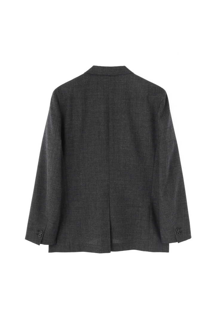 DRY FINISH WOOL HOPSACK WINDOWPANE