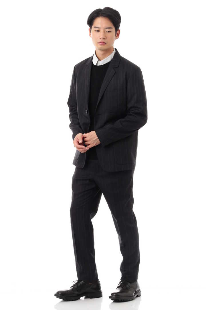 OFFSET WOOL PINSTRIPE