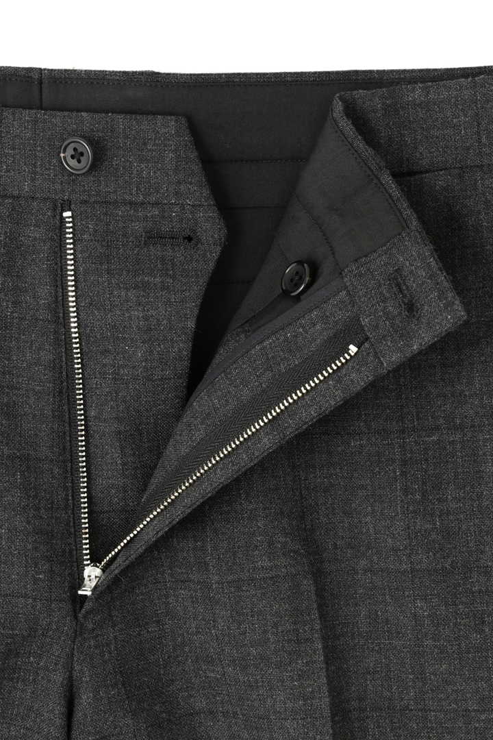 DRY FINISH WOOL HOPSACK WINDOWPANE