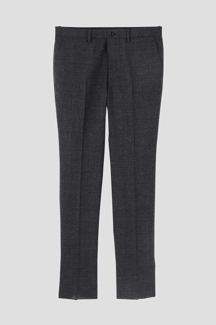 DRY FINISH WOOL HOPSACK WINDOWPANE