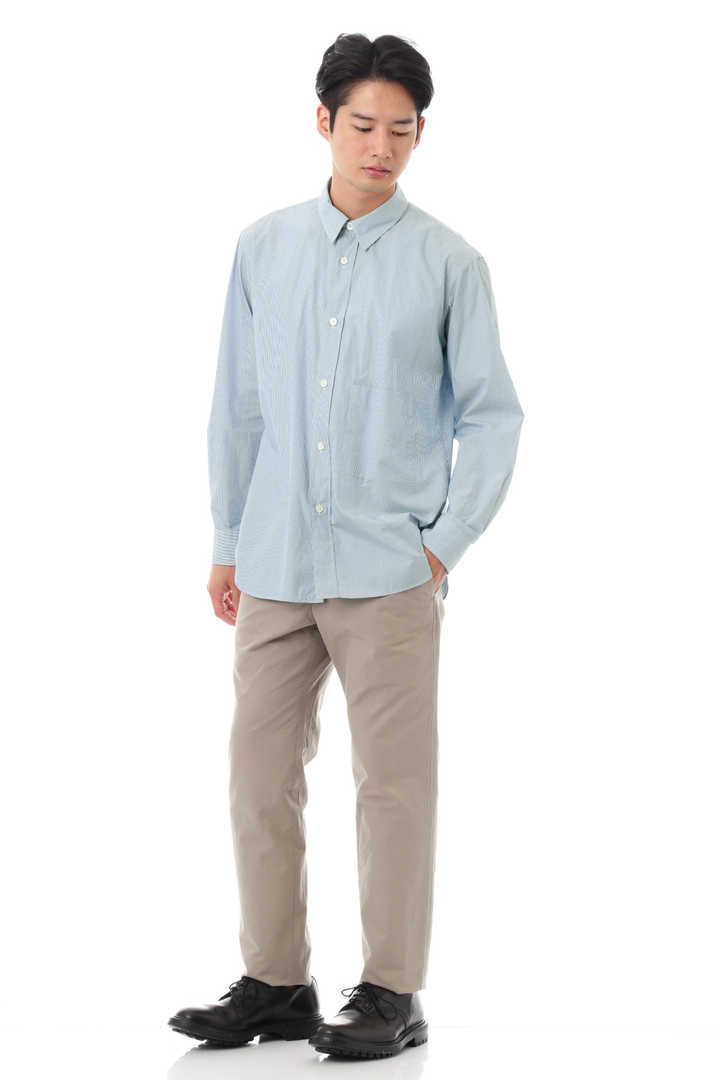 NARROW STRIPE COTTON POPLIN