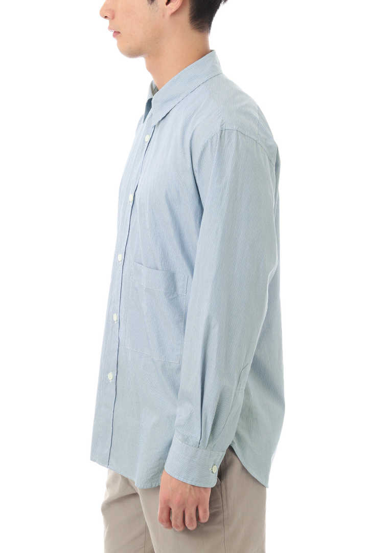 NARROW STRIPE COTTON POPLIN