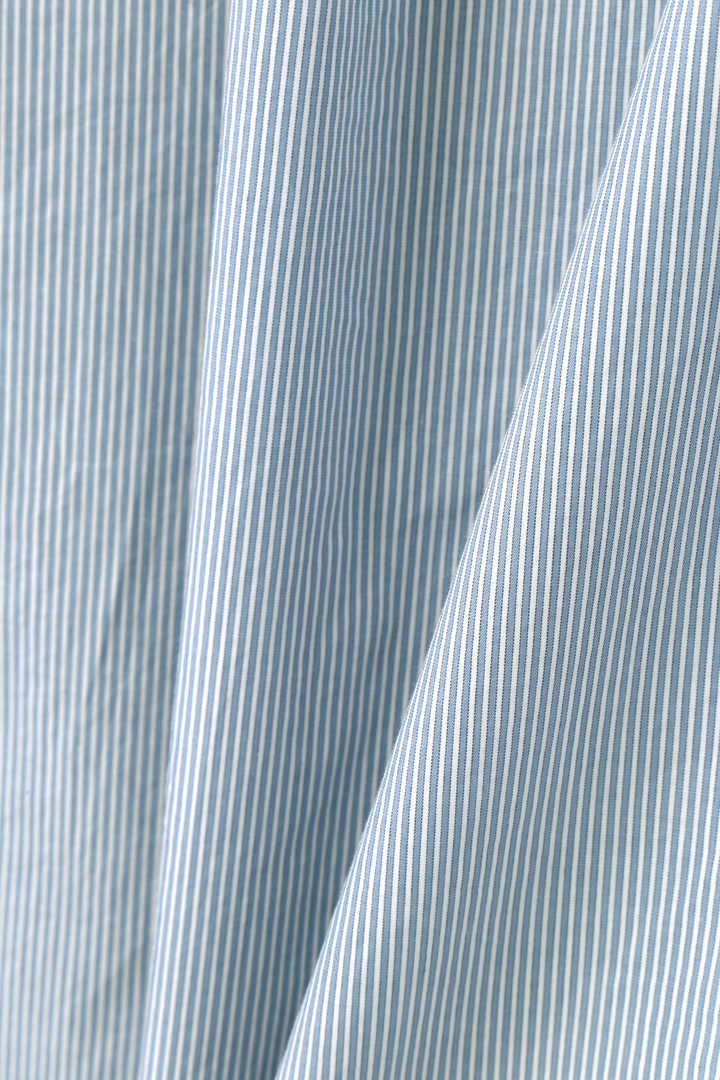 NARROW STRIPE COTTON POPLIN