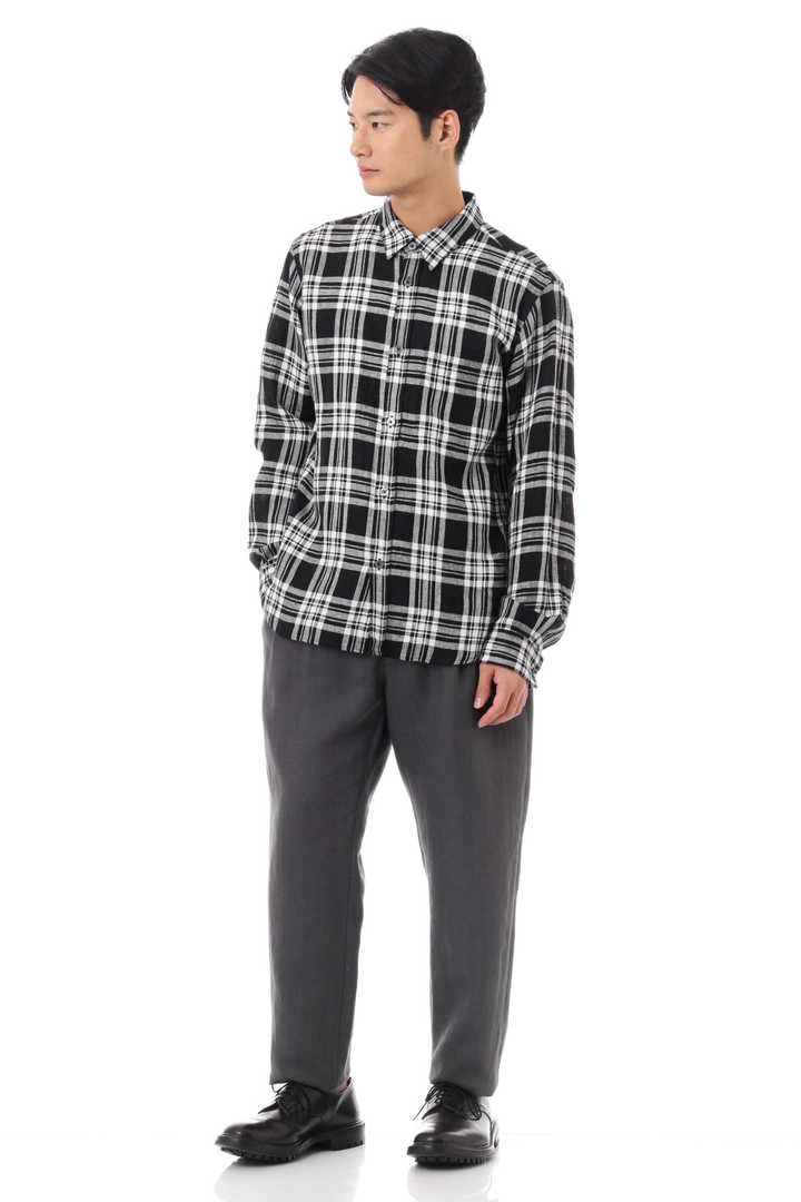 OVERSIZED LINEN CHECK