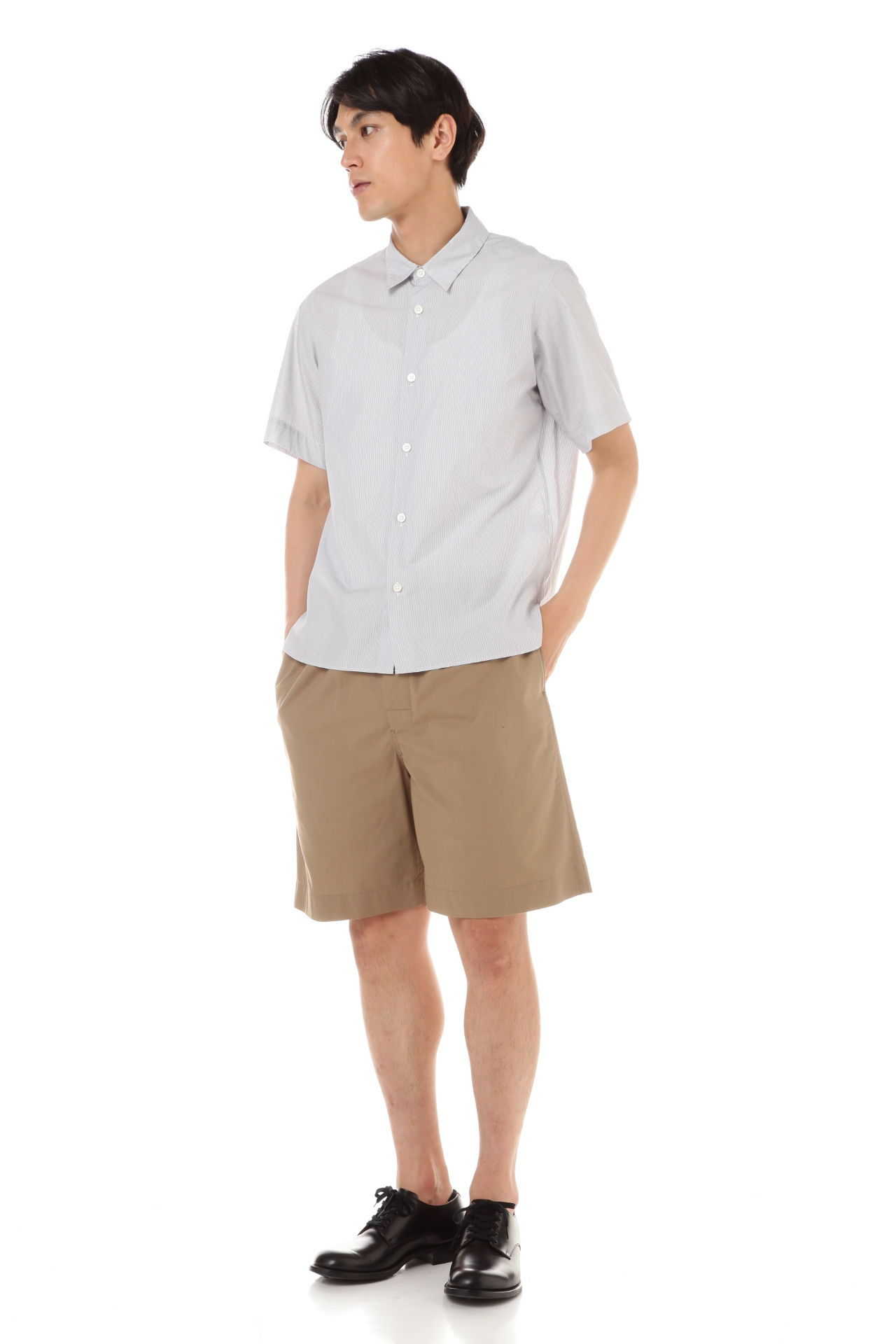 NARROW STRIPE COTTON POPLIN