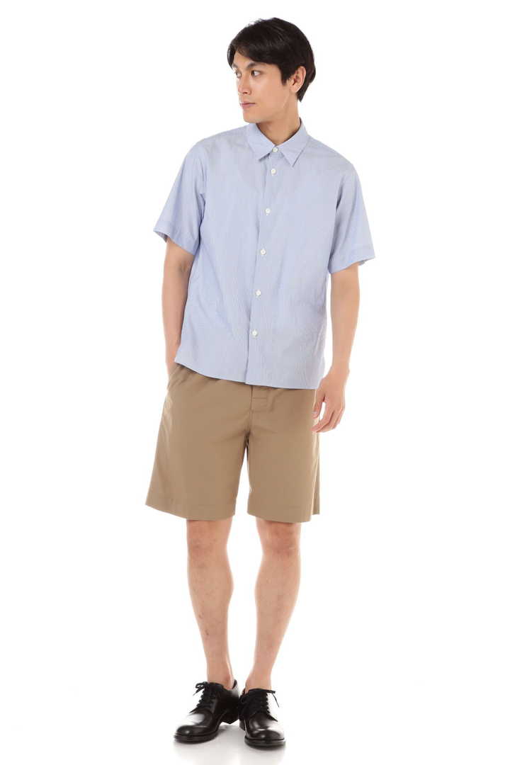 NARROW STRIPE COTTON POPLIN