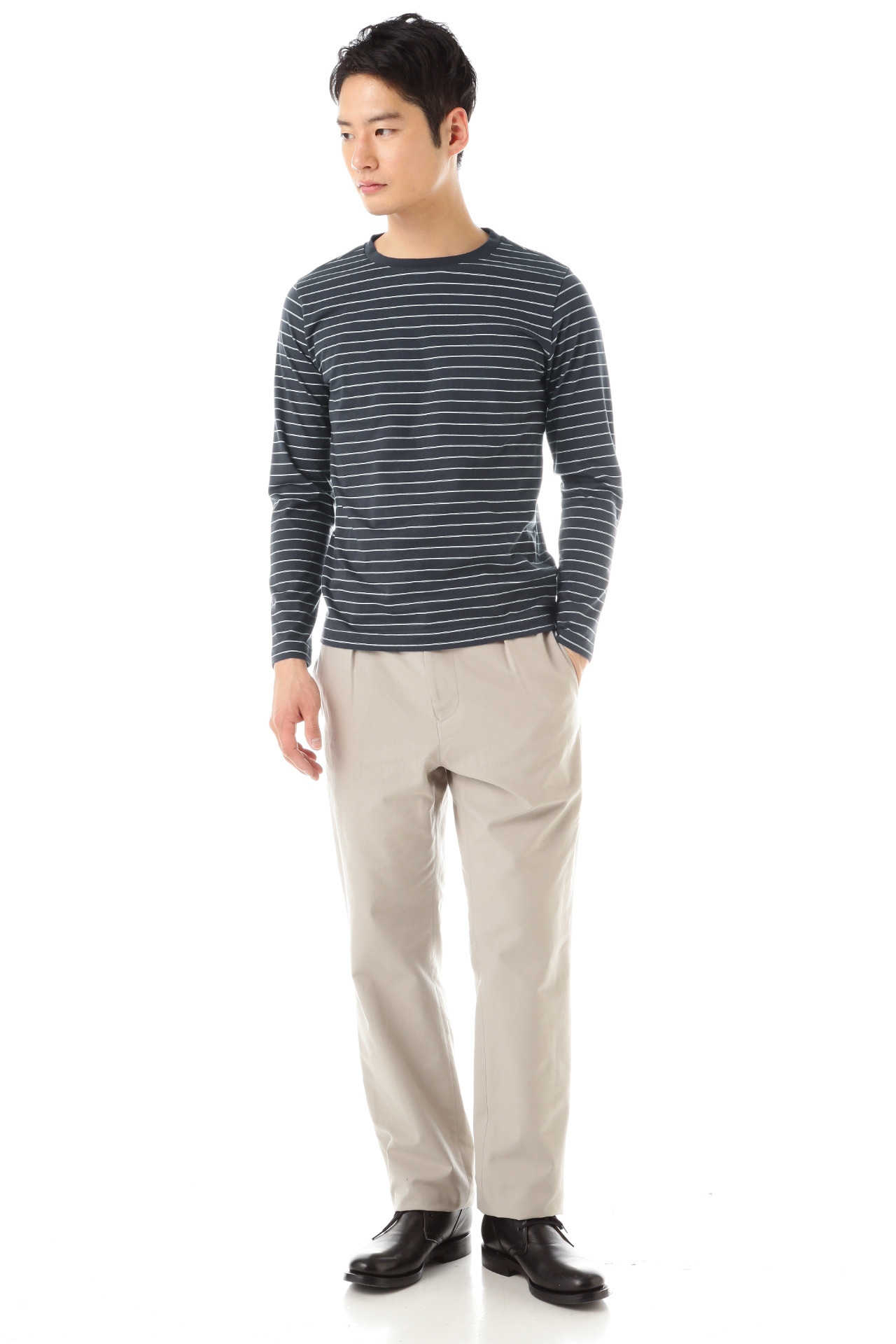 DENSE COTTON SOFT JERSEY STRIPE