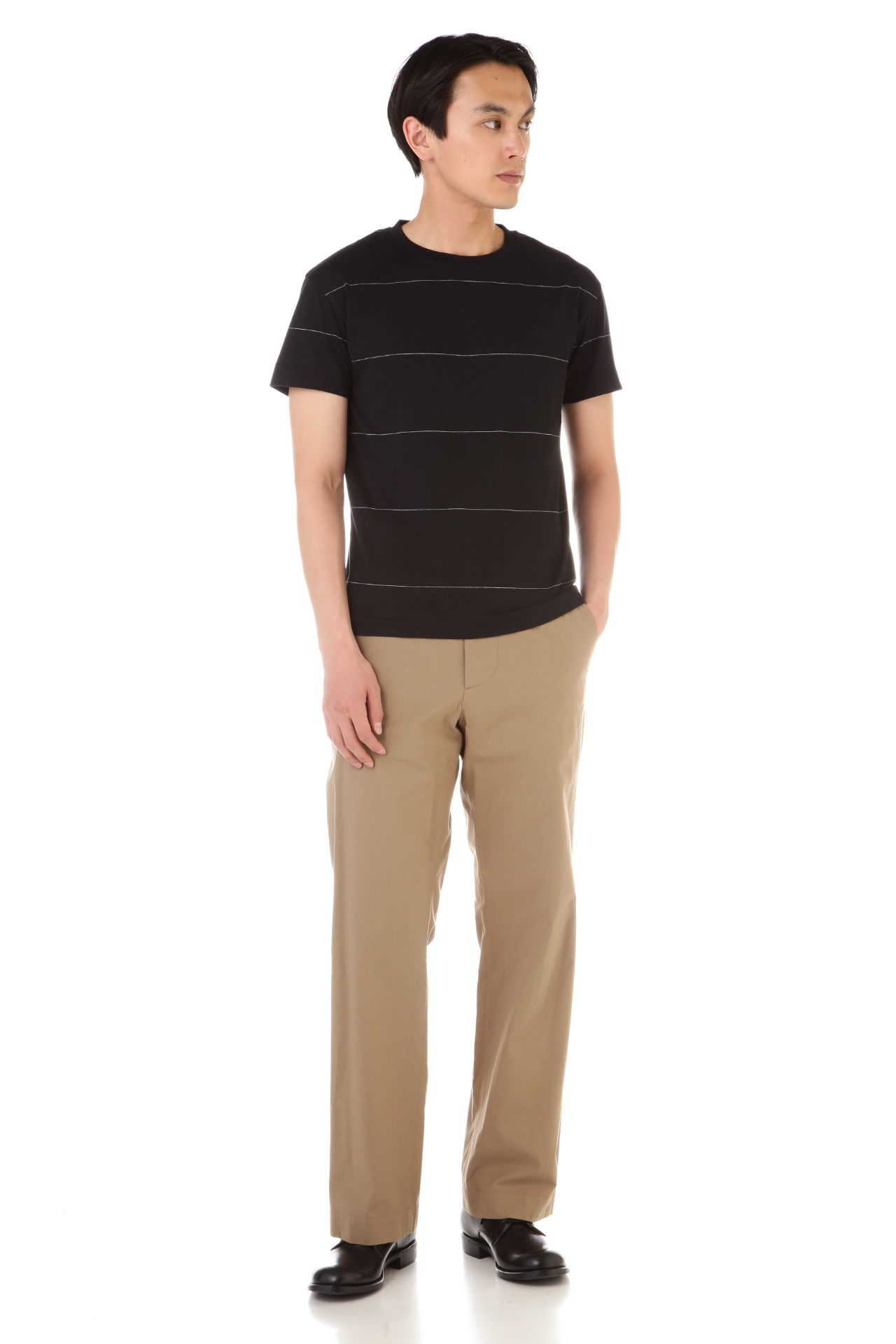 ODD STRIPE COTTON JERSEY
