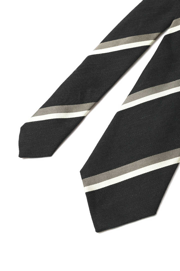 LINEN REGIMENTAL STRIPE TIE