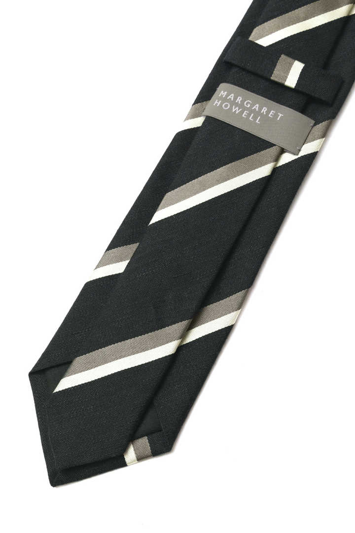 LINEN REGIMENTAL STRIPE TIE