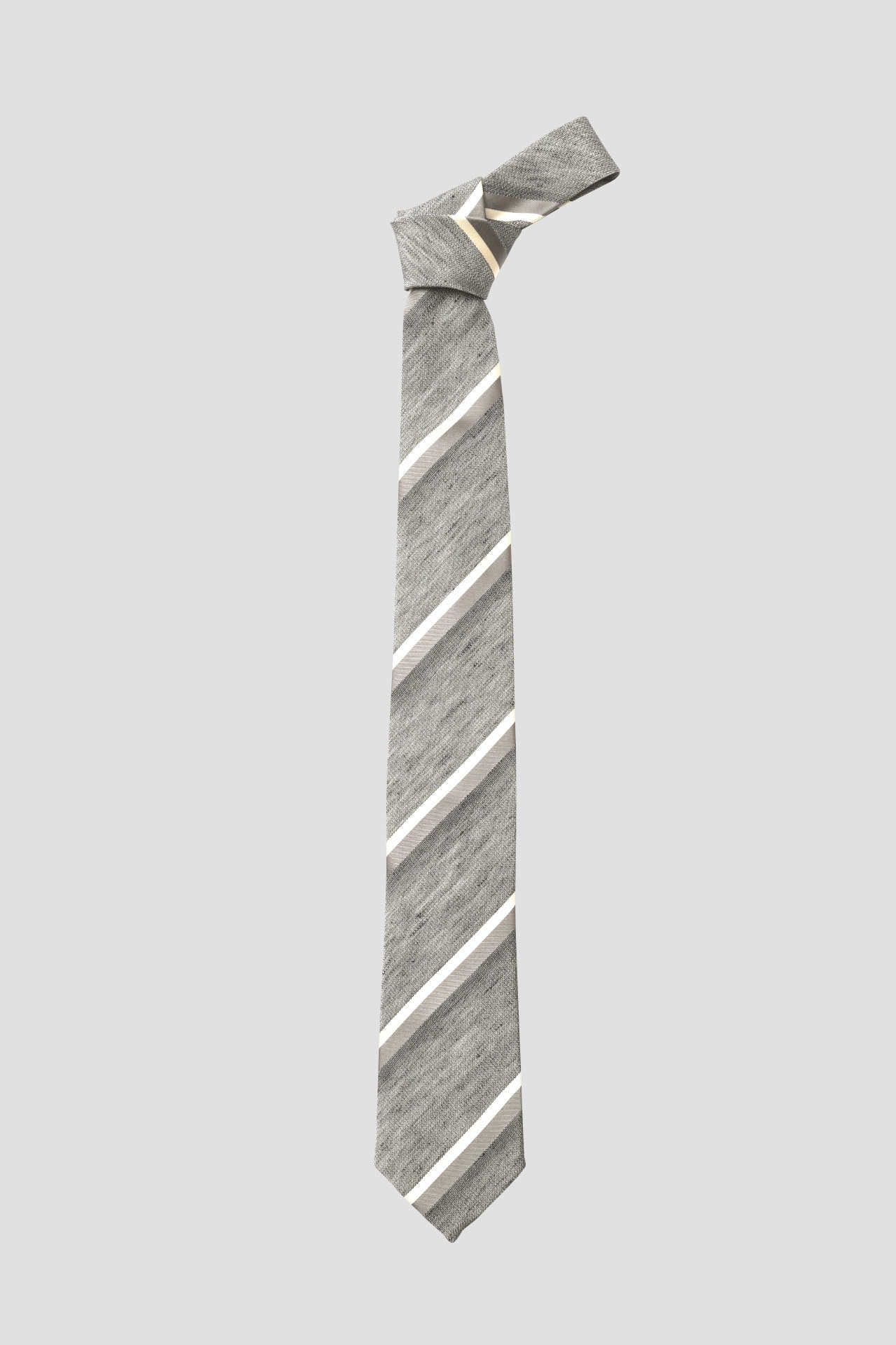 LINEN REGIMENTAL STRIPE TIE
