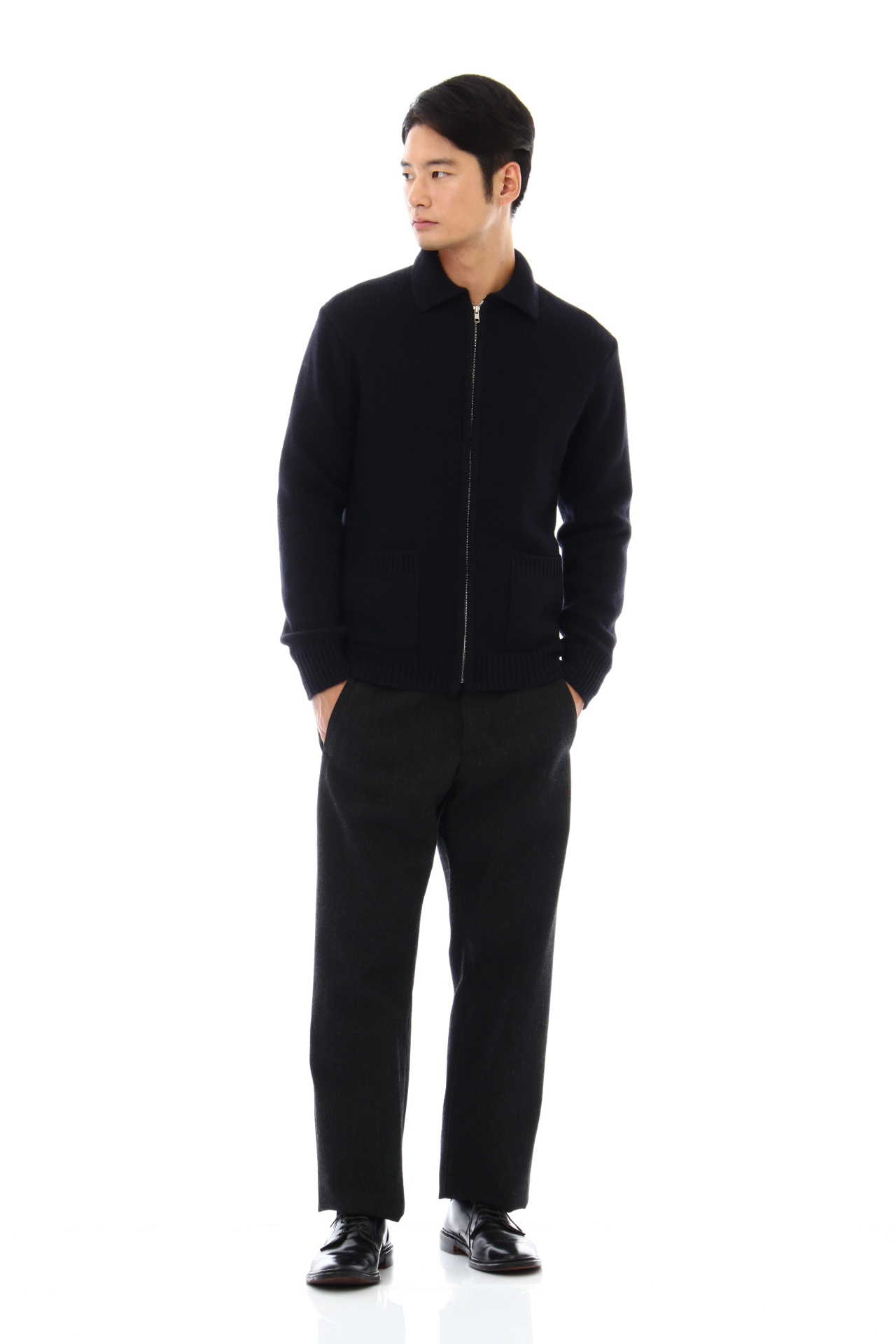 WOOCASHMERE CHUNKY ZIP BLOUSON9