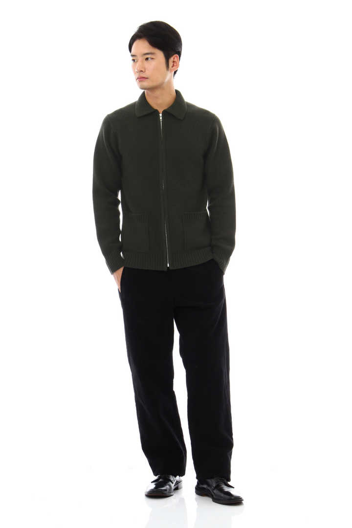 WOOCASHMERE CHUNKY ZIP BLOUSON4