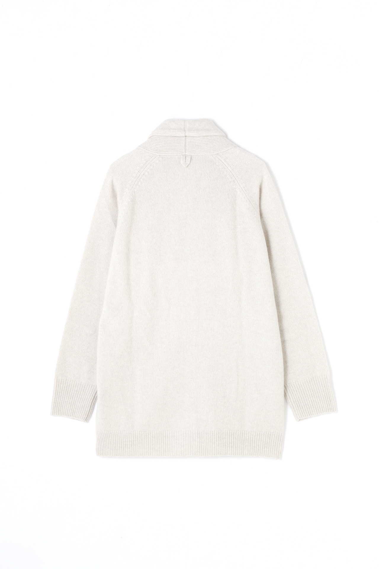 WOOL CASHMERE SILK SHAWL COLLAR