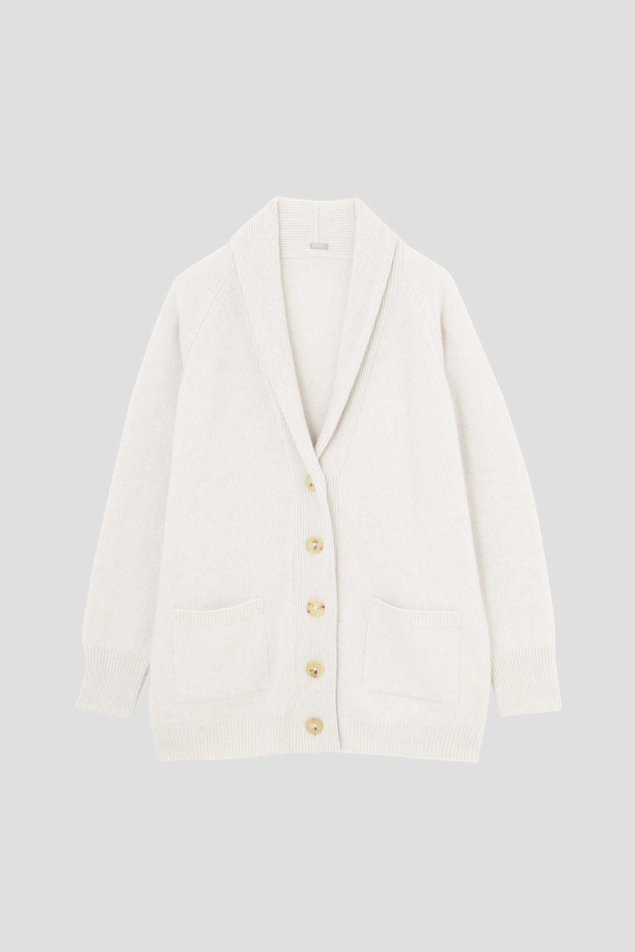 WOOL CASHMERE SILK SHAWL COLLAR