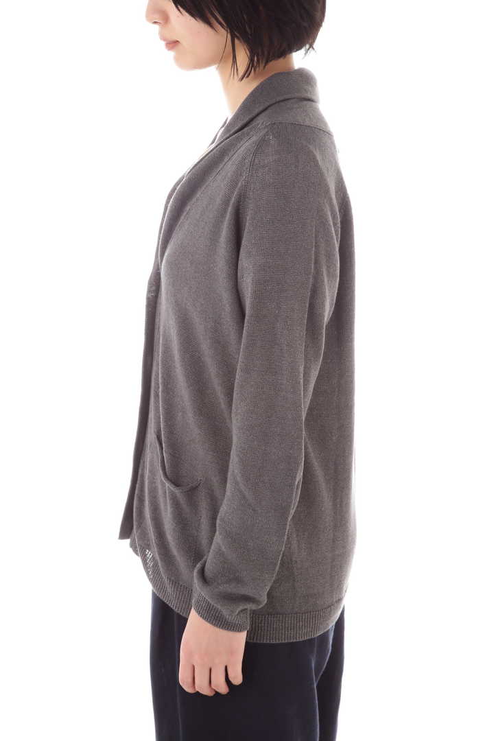 LINEN COTTON SHAWL COLLAR