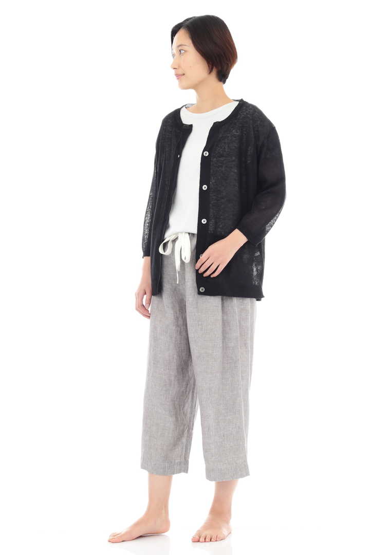 RELAXED LINEN CARDIGAN
