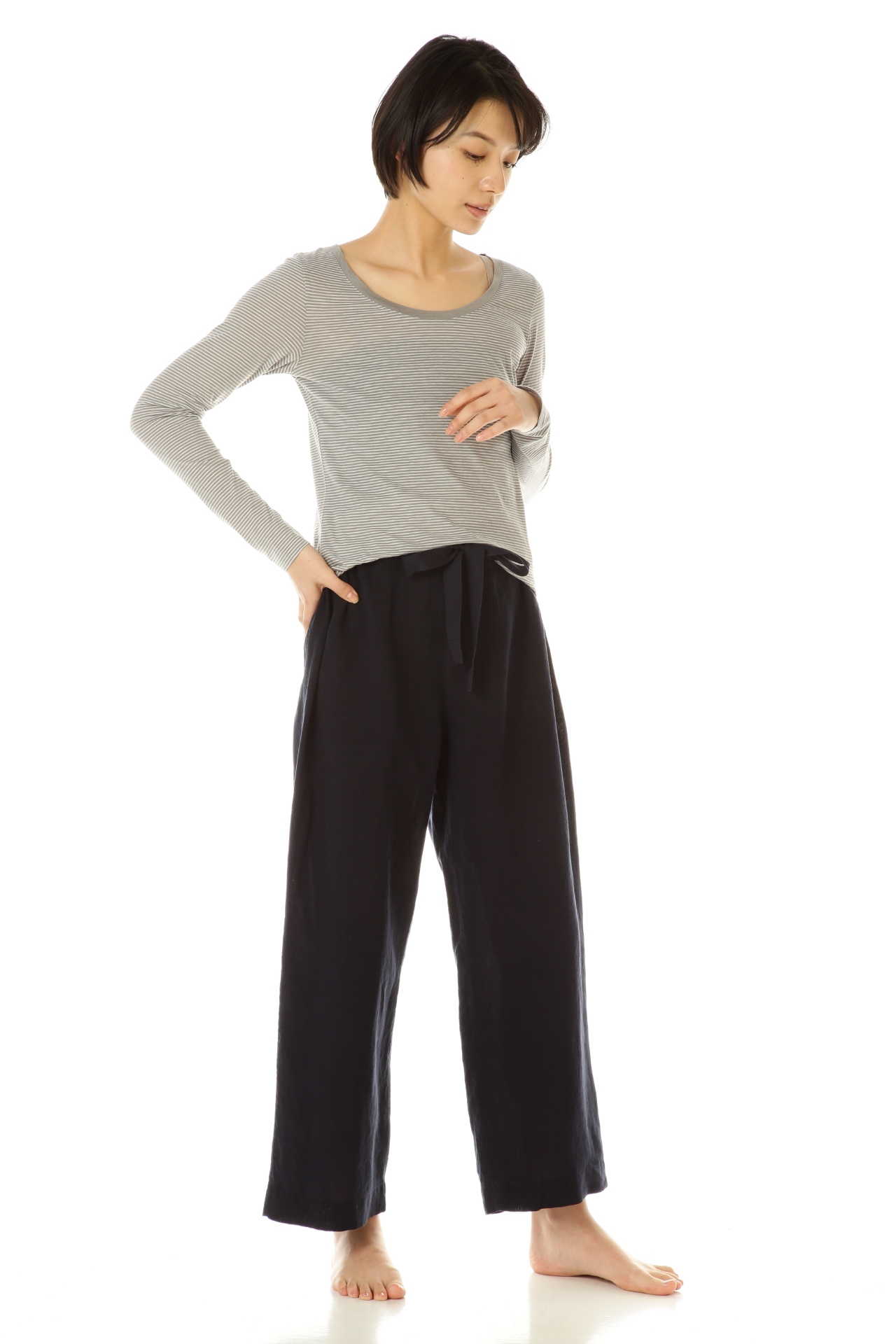 FINE COTTON STRIPE JERSEY