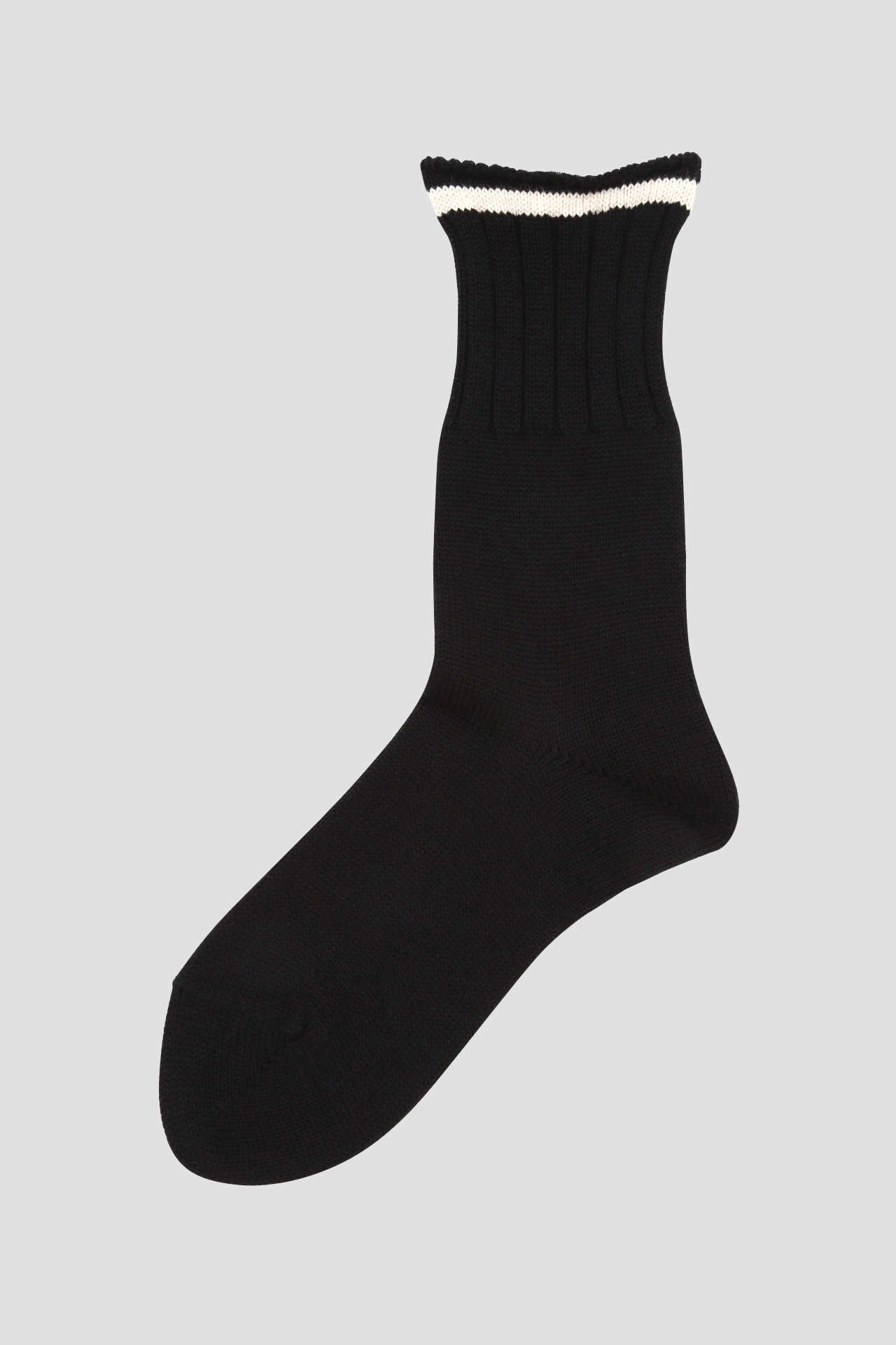 ROLLED EDGE COTTON WOOL SOCK