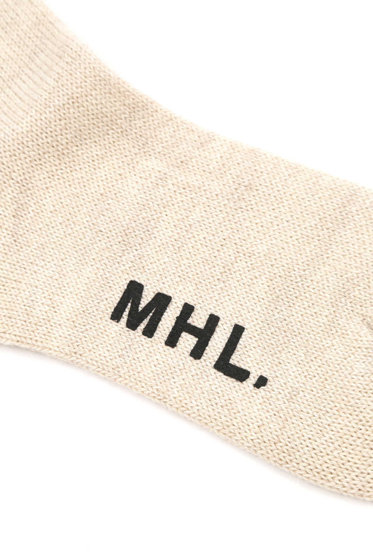 ROLLED EDGE COTTON WOOL SOCK