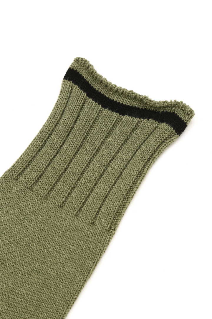 ROLLED EDGE COTTON WOOL SOCK