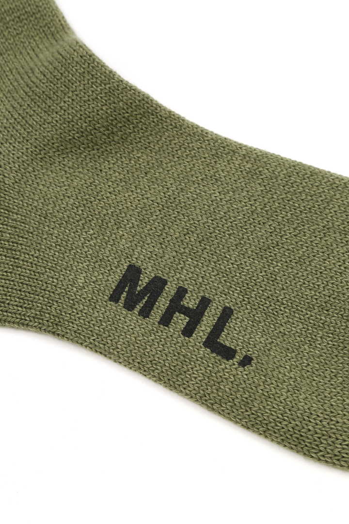 ROLLED EDGE COTTON WOOL SOCK