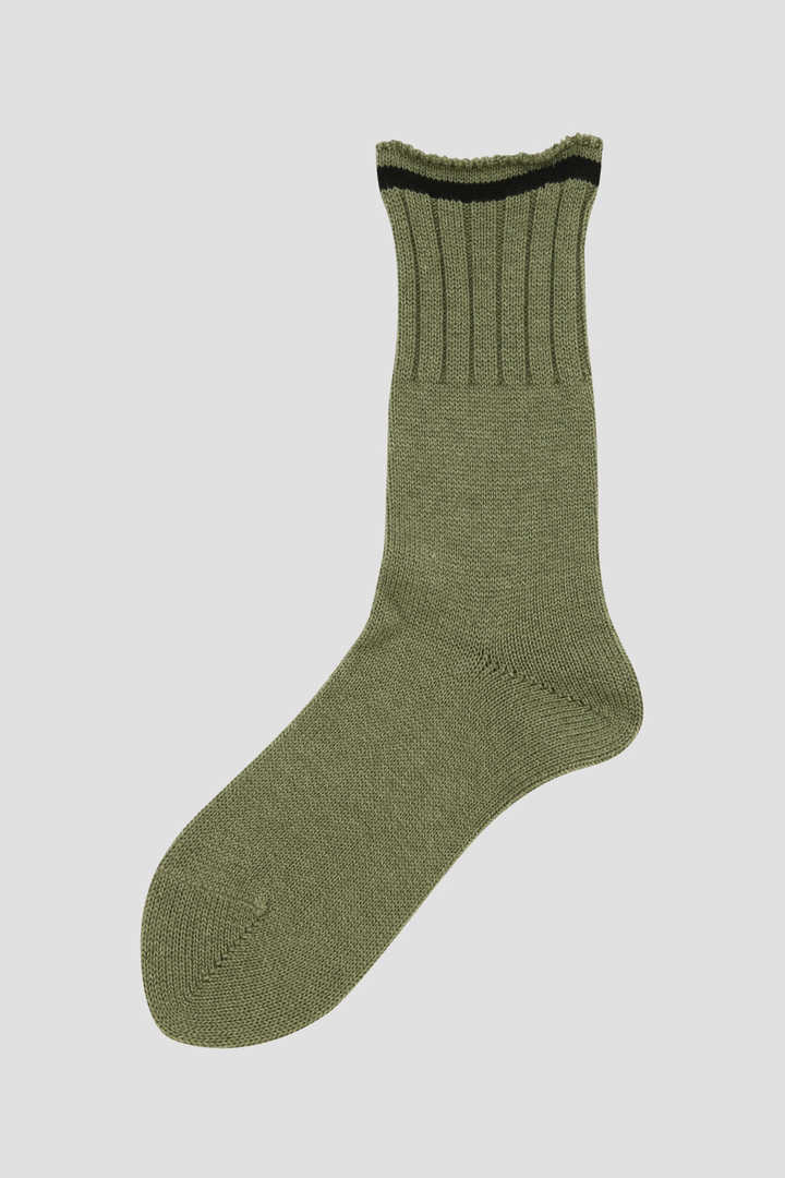 ROLLED EDGE COTTON WOOL SOCK