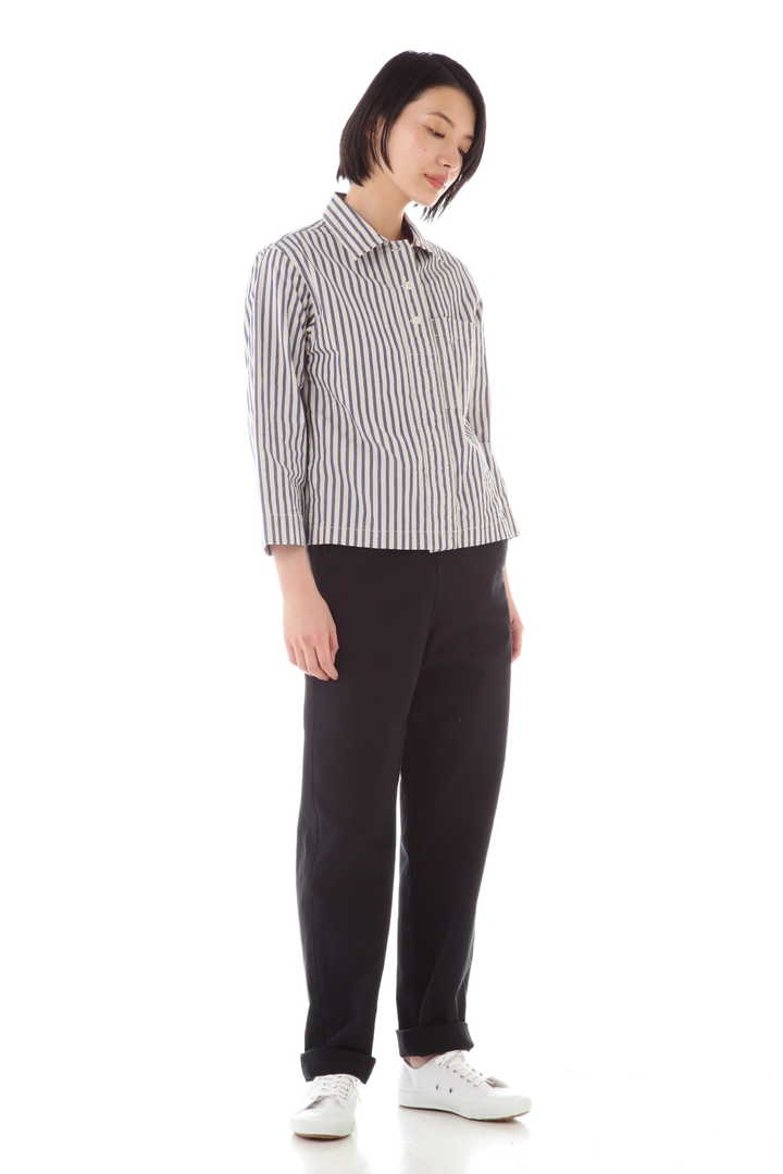 COTTON LINEN PJ STRIPE