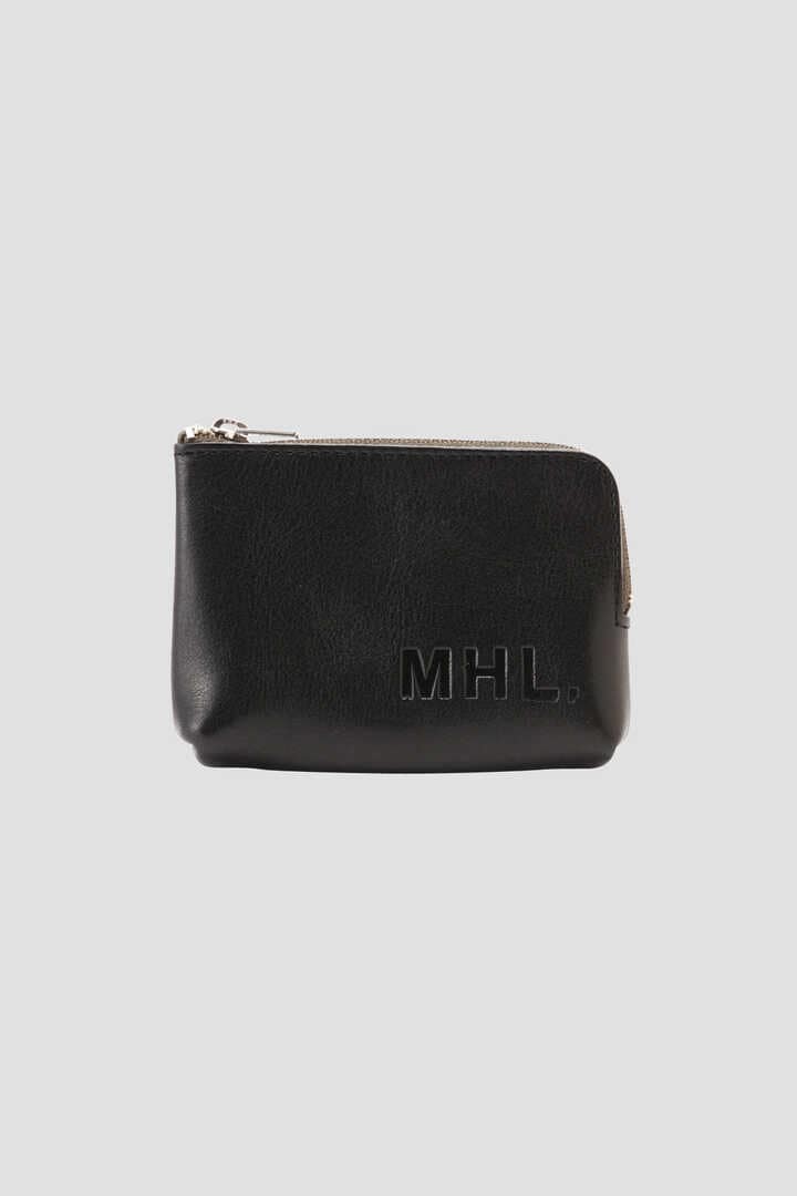 柄デザイン無地MHL. 未使用級　二つ折り財布　ブラック　黒　マーガレットハウエル