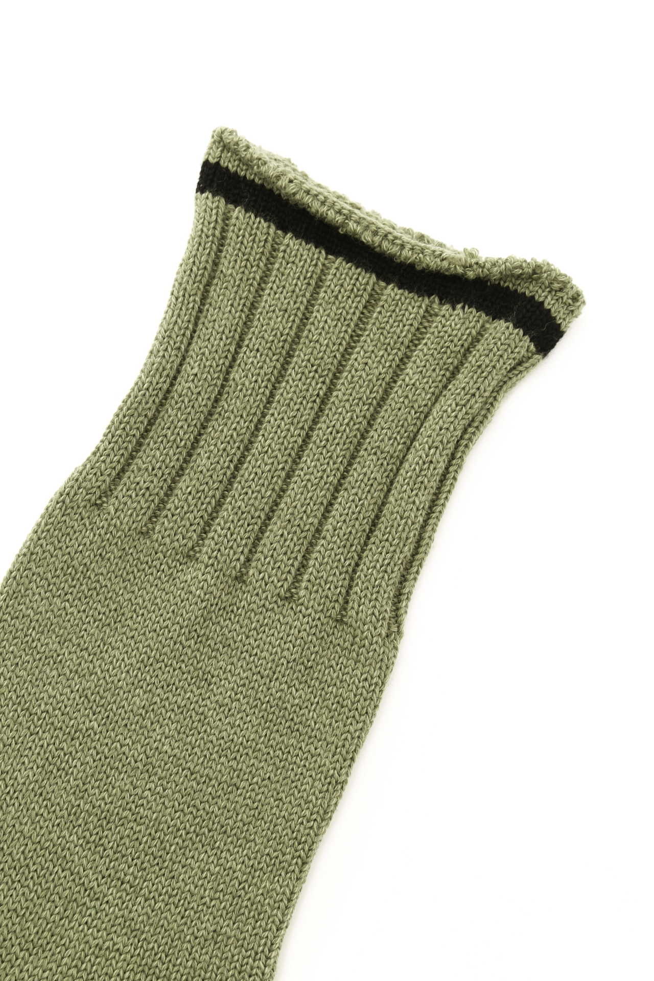 ROLLED EDGE COTTON WOOL SOCK