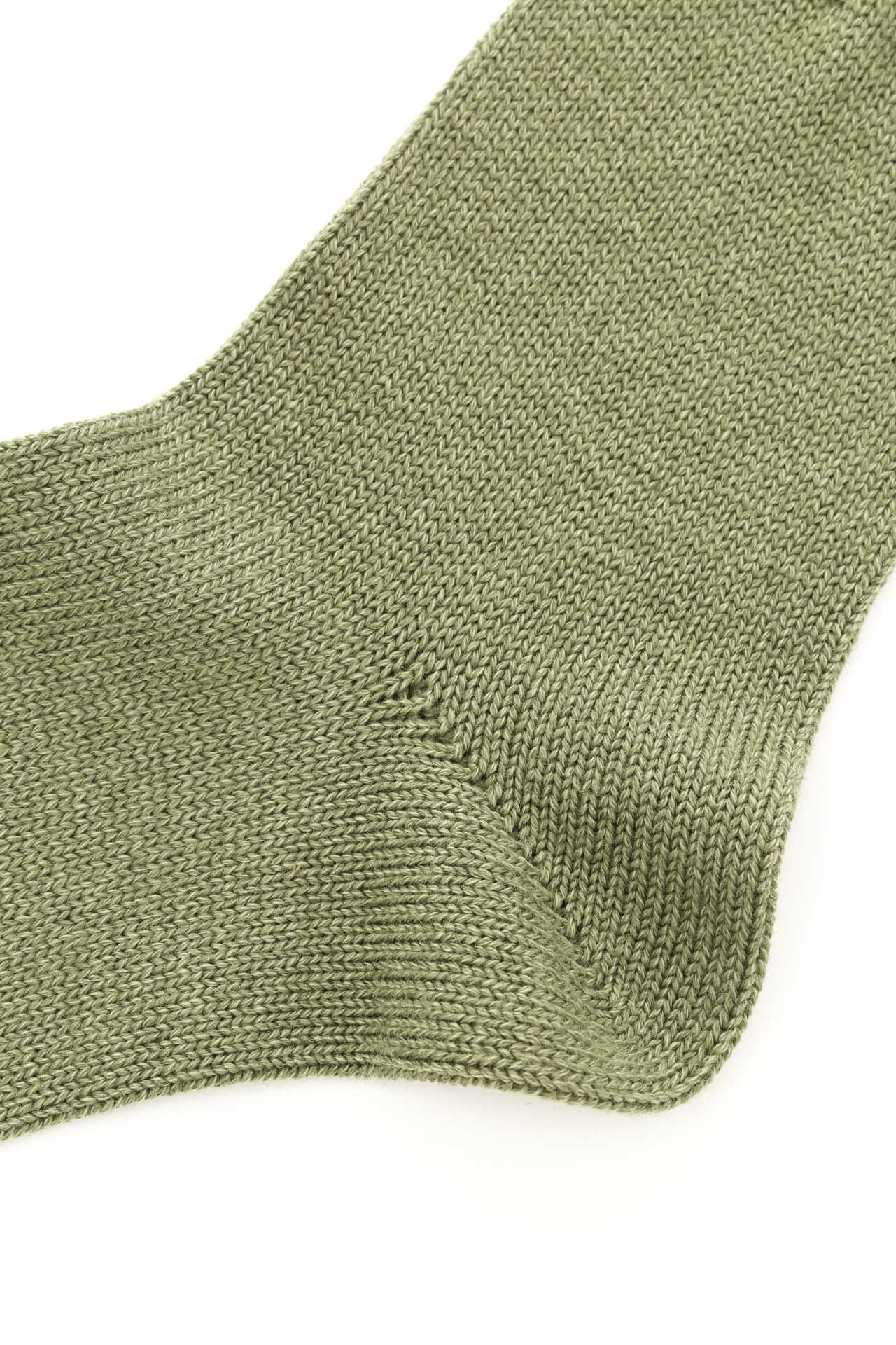 ROLLED EDGE COTTON WOOL SOCK