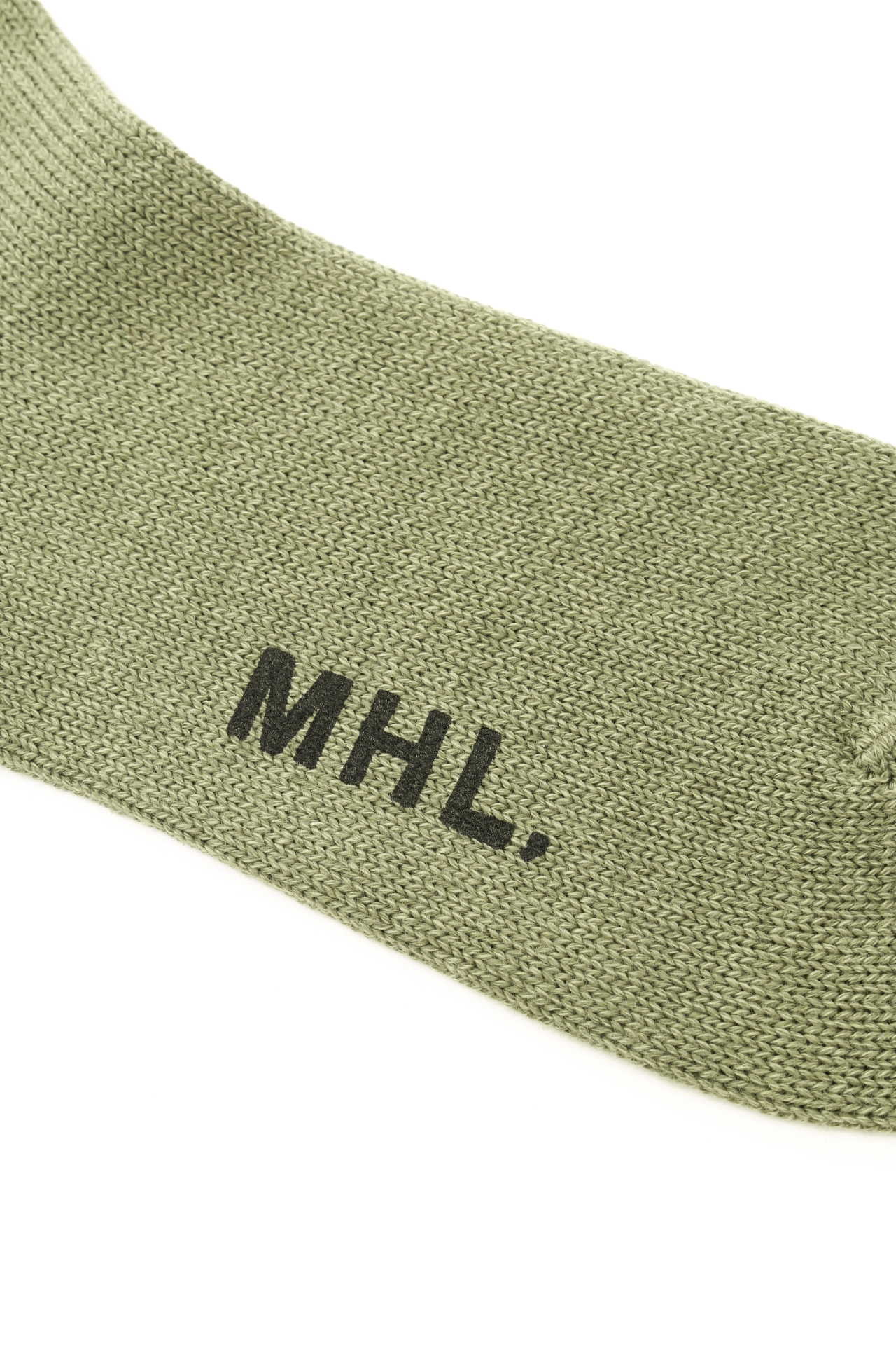 ROLLED EDGE COTTON WOOL SOCK